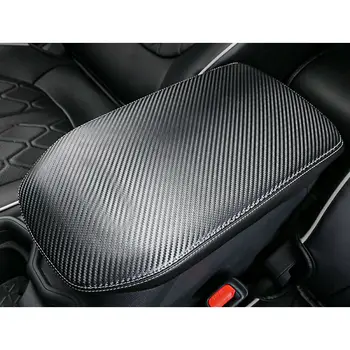 Carbon Fiber Štýl Kože stredovej Konzoly Veko Opierkou Kryt Mat vhodné pre Toyota RAV4 2019 2020