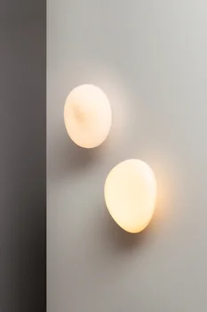 Nordic Nástenné svietidlá Moderného sconce nástenné svietidlo Schodište, LED Svetlo V Post-moderné, Rustikálne Starožitné Edison Sférické Sklo Tvar