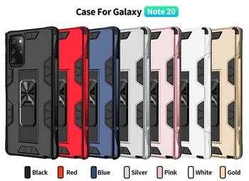 Luxusné Shockproof Brnenie Robustné Puzdro Pre Samsung Galaxy Note 20 Note20 Ultra Magnetické S Prsteň Stáť Podporu Ochranný Kryt