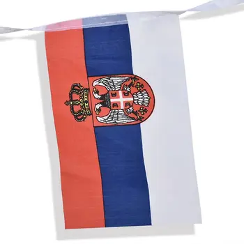 Rusko Sveta vo Futbale Bunting národné Vlajky Garland Party Dekor Hot