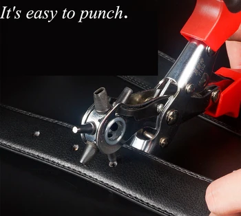 Multi-funkčný Pás Puncher Kožené Otvor Puncher Dierovacie Kliešte Na Spony na Kartu Tlačidlo Snap Očko Punč Kliešte F101