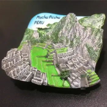 Peru Hot Predaj Najnovšie Ruiny Machu Picchu Turistické Suveníry Živice Chladnička Magnet Upscale Nádherné Darčeky Pôvodné Priame Veľkoobchod