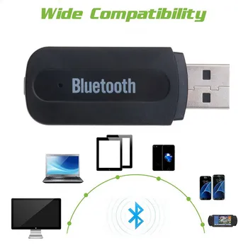 Kebidu USB, Bluetooth Stereo Hudby Prijímač Dongle Adaptér Converter, 3,5 mm Jack Audio Kábel pre Prenosný Reproduktor pre iPhone