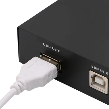 2 Porty USB2.0 Zdieľanie Prístroj Prepnite Prepínač Adaptéra Pole Pre PC, Skener, Tlačiareň E5BA