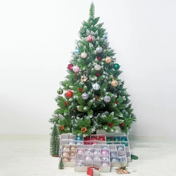 12PCS Vianočné Gule Ornament Matný Lesklý Nepravidelný Visí Loptu Vianočný Strom Gule Vianočné Výzdoba Gule