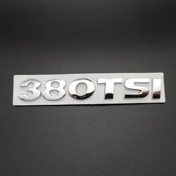 Auto Nálepky 3D Silver Zadný Kufor, Znak, Odznak Obtlačok Na Peugeot 230TSI 280TSI 330TSI 380TSI Auto Styling