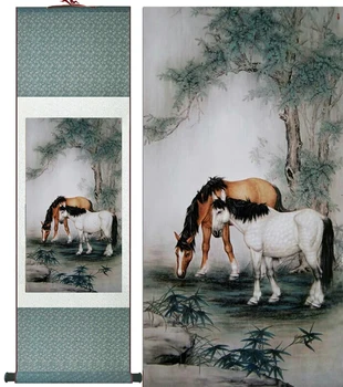 Top kvalita Kôň umenie maľba tradičné Čínske Umenie Maľba Home Office Dekorácie Čínske maľby obrázok kôň