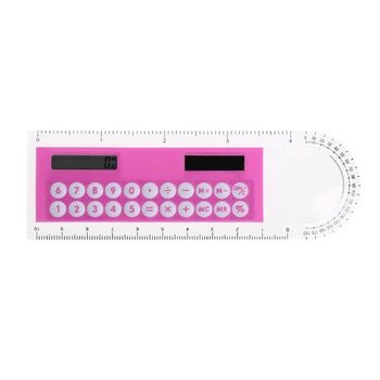 10 CM Pravítko Mini Digital Kalkulačka 2 v 1 Dieťa Papiernictvo Školského Úradu Darčeky W15