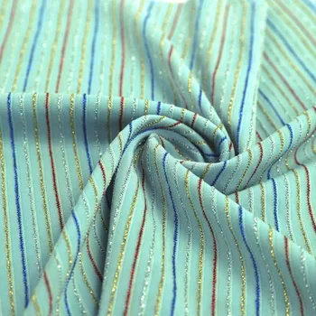 Spandex leskom textílie lesklé pruhy T-shirt módne šaty T shirt svetlých kovových jersey textílie