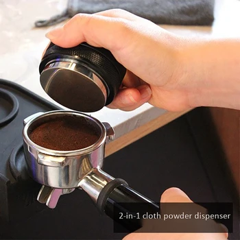 Dvakrát Hlavu Kávy Tamper 58mm Kávy Distribútor Kávy Prášok Kladivo Nastaviteľná Výška Káva Príslušenstvo