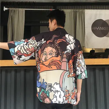 Tradičné Japonské Oblečenie Dlhé Tričko Žena Tunika opaľovací Krém Cardigan Ženy Topy Letné Japonské Yukata Kimono Haori AA4886