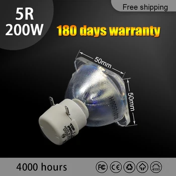 Vysoká Kvalita 1PC/Veľa Náhradná Lampa projektora MSD PLATINUM 5R pre LÚČA 200W SHARP POHYBLIVÉ Hlavy lúč svetla žiarovka fáze svetlo