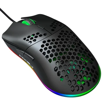 Porézne Myši RGB Svetelný Makro Programovanie Hry Myš 6 Tlačidiel Môžete vypnúť Svetlá Podporovať Rôzne Wired Mouse Spot