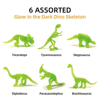 Detská hračka dinosaur výkopové Tyrannosaurus Triceratops Brachiosaurus svietiť hračka fluorescenčné drahokam slepé okno animal model