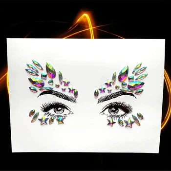 Diamond Eye Nálepky Tvár Krásne Šperky Samolepiace Ornament Na Výkon Drahokamu DIY Obočia, Očí, Čelo Dekorácie