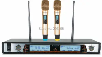 Nové bm-8400 2handheld UHF 790-820MHz rôznych frekvenčných pásmach, bezdrôtové mikrofóny domáce stretnutie viedol K pieseň Mikrofón