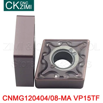 10P CNMG120404 CNMG120408 MA VP15TF externý nástroj na sústruženie CNC Karbidu vložiť cnmg120404/08 frézovanie vložka Pre DCLN nástroje na sústruženie