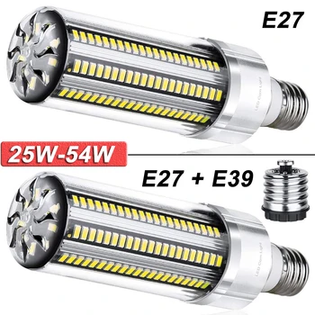25W-54W Super Svetlé Kukurica LED Žiarovka S Ventilátorom E26/E27/E39 Base LED Žiarovka Teplá Biela Pre Domáce Vonkajšie Veľké Oblasti Osvetlenia D30