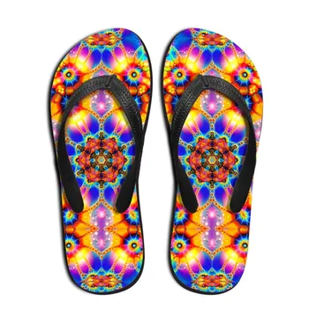 Noisydesigns Lady flip flops 3D Plátne Vytlačený Módne sandále Prst Papuče Domov mokasíny ženy Plochý Remeň Veľkosť 35-40 Mujer Topánky