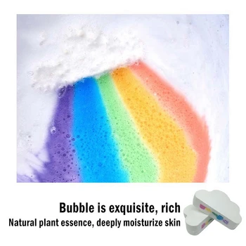 Prírodné Starostlivosti O Pleť Cloud Rainbow Kúpeľové Soli Exfoliačný Hydratačné Perličkový Kúpeľ Loptu
