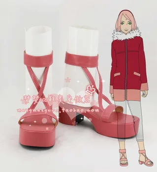 NARUTO 10The posledný Haruno Sakura cosplay topánky, Topánky na Zákazku 3189