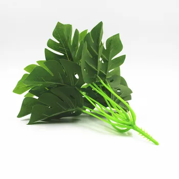 NuoNuoWell 12Heads Umelé Monstera Hodváb Leaf Falošné Dekorácie, Kvety Usporiadanie Svadby Rastlín Kytice