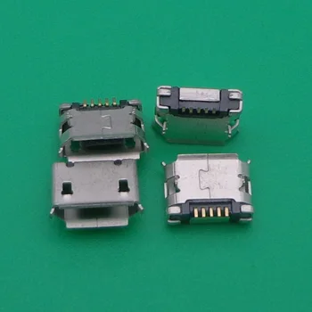 100ks Micro USB Konektor konektor pre Nabíjanie Zásuvka pre Lenovo A60 A366T A390E A520 A288T A500 A750 PAD A1-07 mobilný telefón, tablet pc