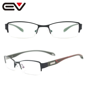 Módny dizajn lady style pol rim optické rámy, luxusné značky čítanie okuliare rám mens EV1023