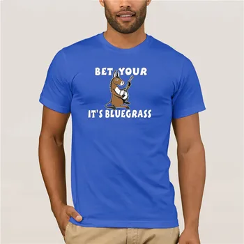 Módne letné T-shirt nové mužov Stávky Zadku Jeho Bluegrass Banjo Somár Burro Mužov Tlač Krátke Rukáv Tričko trend