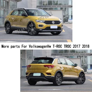 Auto Nálepky Predné Stĺpec Rám Trojuholník Audio Hovoriť Zvuk Prsteň Kruhu Diely Na Volkswagen Vw T-ROC TROC 2017 2018 2019 2020
