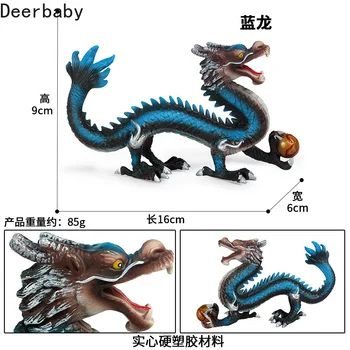 Detské simulácie zvieracích model hračkársky mýtus, legenda Orientálny drak sľubný dekoratívne ozdoby ručne vyrobené