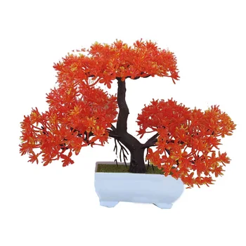 1Pc Umelé Rastliny Bonsai Malý Strom Rastliny Falošné Kvety, Ozdoby Pre Domáce Dekorácie Hotel Garden Dekor