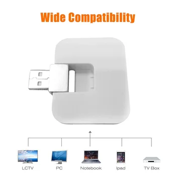 Bezdrôtové pripojenie Micro USB 2.0-4-Port Distribútor Multi Hub Rozbočovač Napájania Na Počítači biela