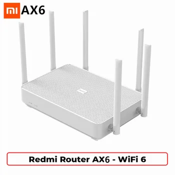 NOVÉ Xiao Redmi Router AX6 WiFi 6 6-Core 512M Pamäť Oka Doma internet vecí 6 Signálu Zosilňovač 2.4 G 5 ghz 2 Dual-Band OFDMA
