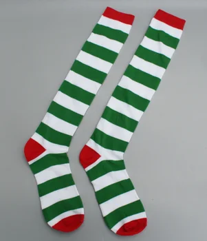 Nový ženy Kolená Vysoké Ponožky Vianoce Dievčatá dlhé ponožky, teplé preppy festival červený sneh muž cosplay