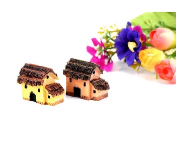 1pc DIY Mini Výsadbu Príslušenstvo Živice Chata kvetináče Ornament Micro Krajiny Dekorácie