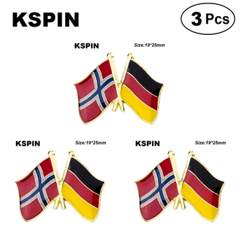 Nórsko & Rusko Klopě Pin Brošne Kolíky Vlajka odznak Brošňa Odznaky