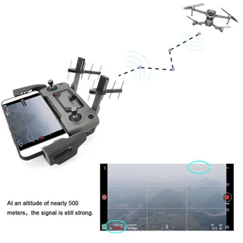 2 ks Regulátor Yagi Signál Booster Antény Range Extender pre DJI Mavic Pro 2 Drone Vysielač Rozšírenie 2.5-3,5 KM