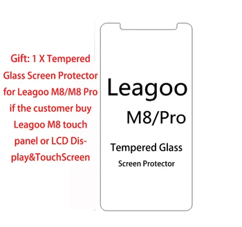 Top Kvalita Pre Leagoo M8 alebo M8 Pro LCD Displej Dotykový Displej Mobilného Telefónu Časti s darček z Tvrdeného Skla screen protector