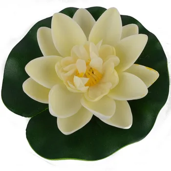 Umelé Kvety pre akvárium Rybník lekna Lotus Akvárium Domáce Dekorácie 1Pc Plávajúce Umelé Lotus Ozdoba Interiéru