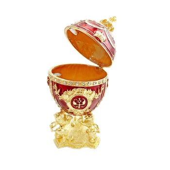 Ručne Zlatom Smalt Veľkonočné Vajíčka Ozdoby, Šperky Box Domáce Dekorácie Príslušenstvo Stôl Dekor Svadobné Darčeky Remeslá