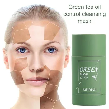 Zelený Čaj Čistenie Tváre, Maska Čistí Póry Nečistoty Hydratačné Hydratačný Zubov Stick Maska Na Akné Zúčtovania Blato Krásy, Starostlivosť O Pleť