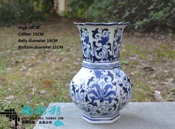 Nová Čínska keramické vázy modré a biele porcelánové vázy tabuľka vázy klasická porcelánové vázy