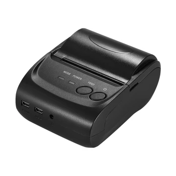 Tlačiareň POS-5802LN Portál Mini Tlačiareň 58mm 1 až 8 Bezdrôtové pripojenie USB Tepelná Tlačiareň Prijatia Zákona Lístok POS Tlač
