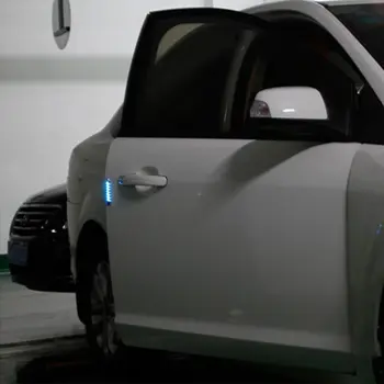 Protizrážkové Auto-styling Auto Atmosféru Svetla Dvere Auta Osvetlenie, Solárne LED Blikajúce Lampa LED Výstražné Lampy Motion Control