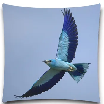 Blue bird lietanie v oblakoch 2D tlač tvorivé Vankúš Štvorcový bavlna polyester vankúš 5 veľkosť 9 štýl