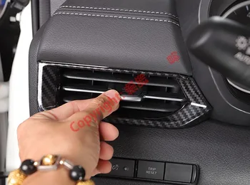Carbon Fiber Štýl Interiéru Strane otvoru Klimatizácia AC Zásuvky Dekoratívne Rám, Kryt Výbava Pre Nissan Sylphy MK14 2019 2020