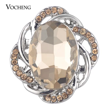 Vocheng Snap Charms Zameniteľné Šperky Drop Crystal Tlačidlo 3 Farby 18 mm Vn-1771
