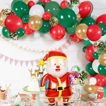 Vianočné balón nastaviť 12-palcový latexový balón strany Santa Claus balón