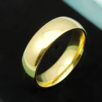 Dolaime nehrdzavejúcej ocele, prstene zlatá farba módne muž strany krúžky voľný čas kúzlo svadobné šperky mužov krúžok GR400